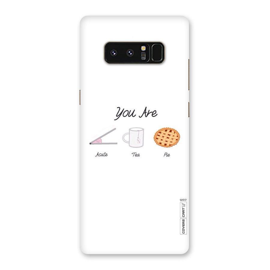 Acute Tea Pie Back Case for Galaxy Note 8