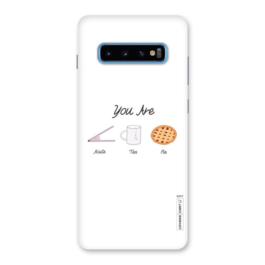 Acute Tea Pie Back Case for Galaxy S10 Plus