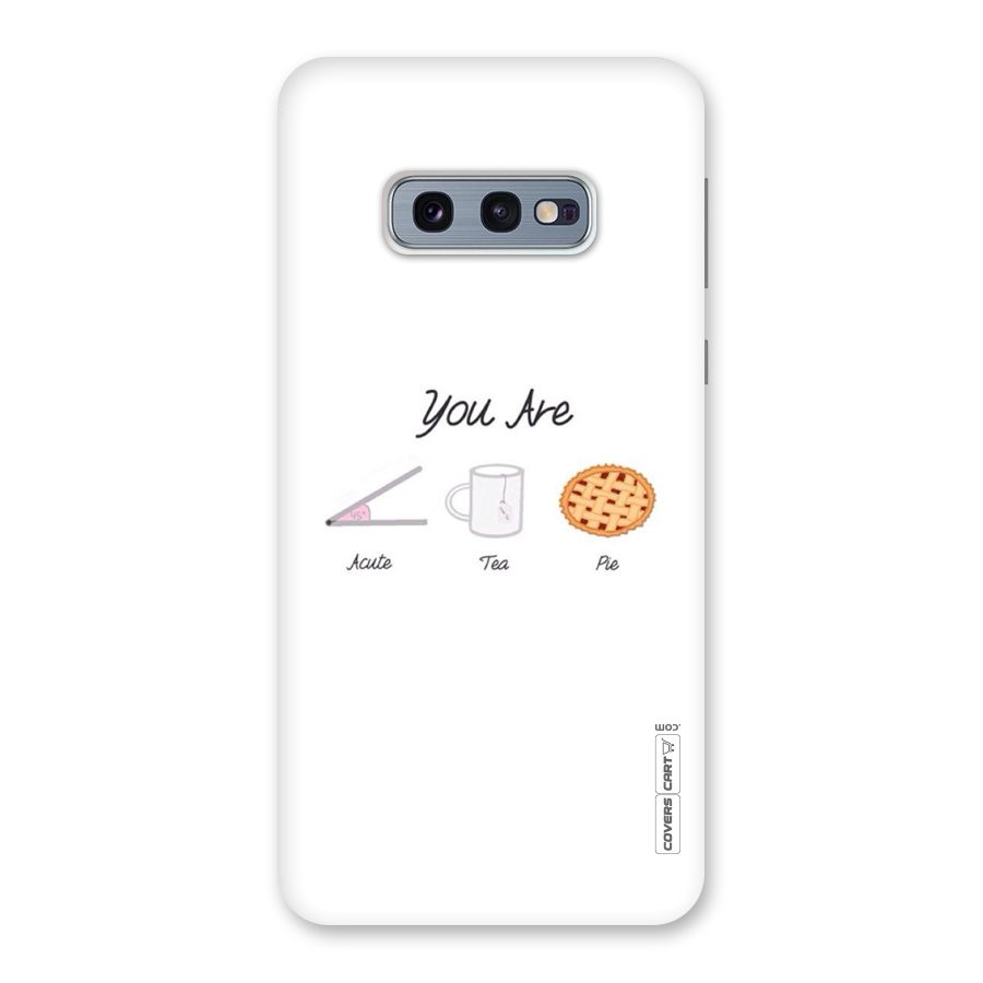 Acute Tea Pie Back Case for Galaxy S10e