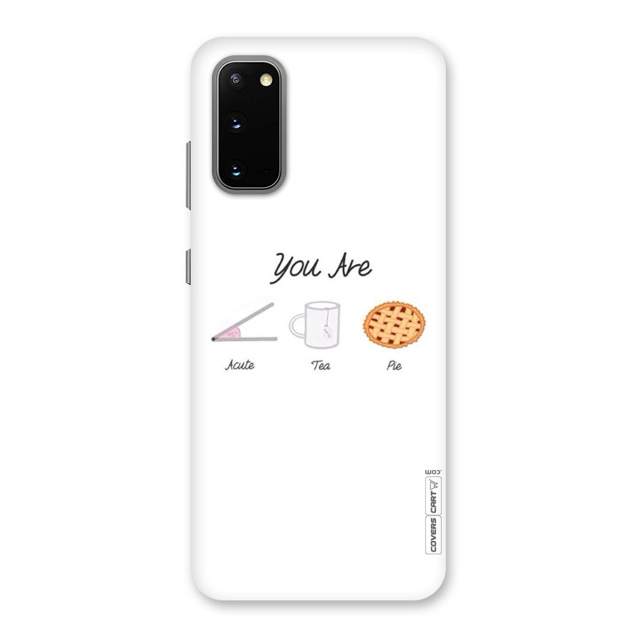 Acute Tea Pie Back Case for Galaxy S20