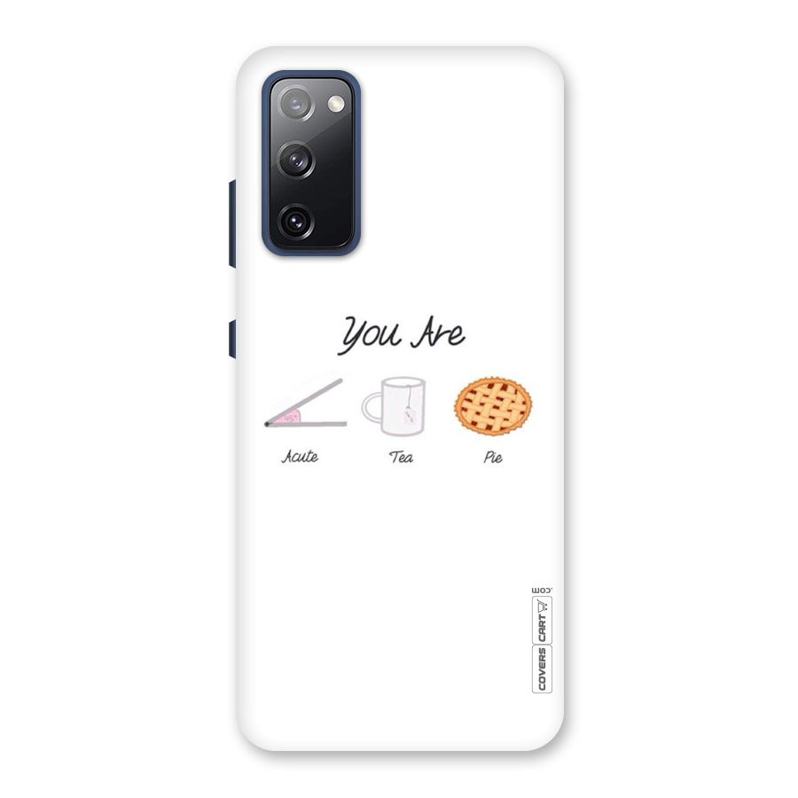 Acute Tea Pie Back Case for Galaxy S20 FE