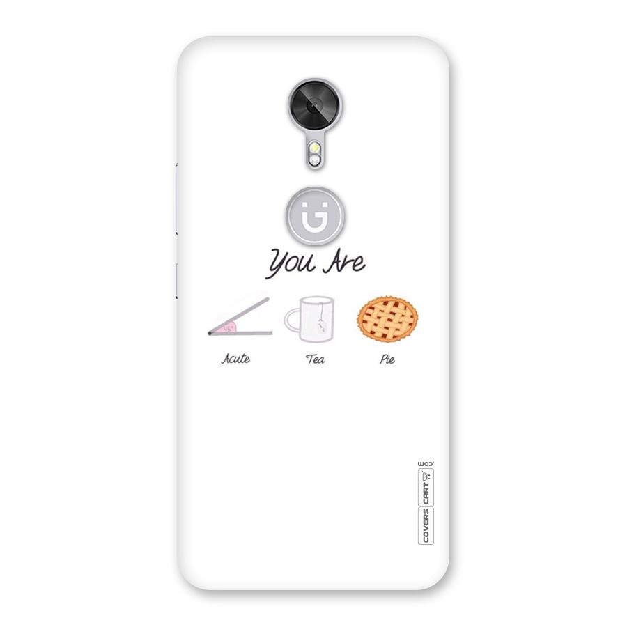 Acute Tea Pie Back Case for Gionee A1