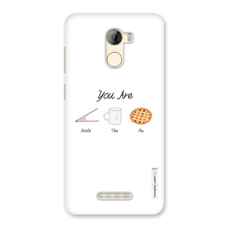 Acute Tea Pie Back Case for Gionee A1 LIte