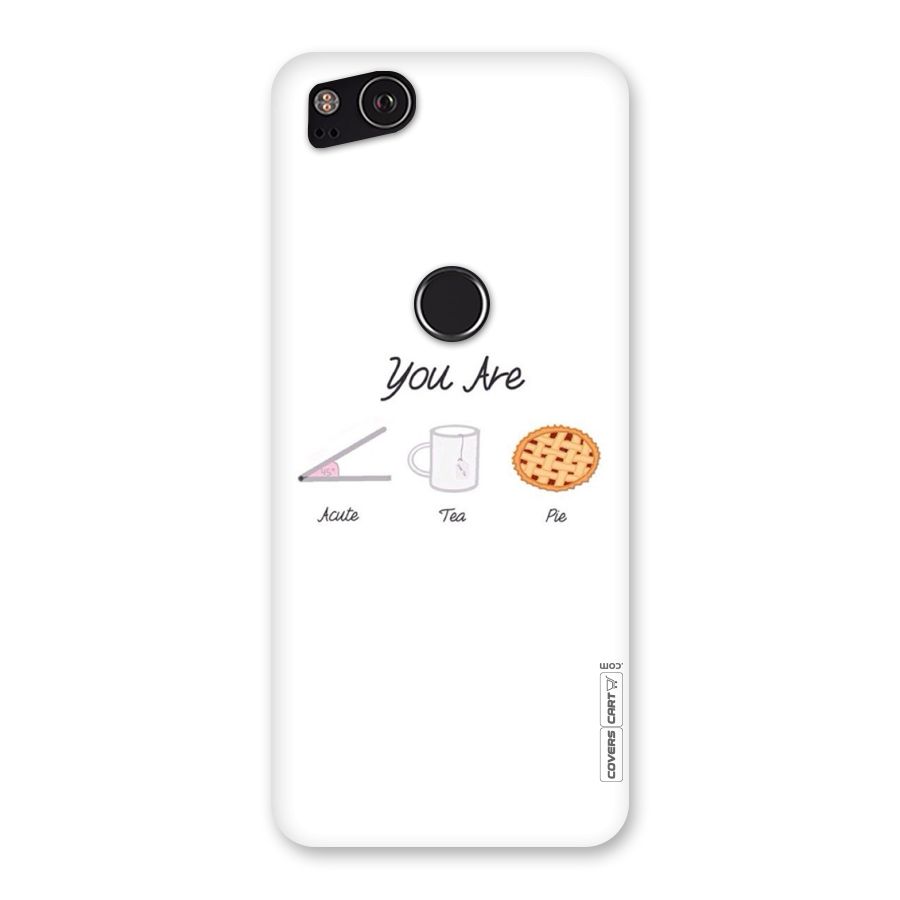 Acute Tea Pie Back Case for Google Pixel 2