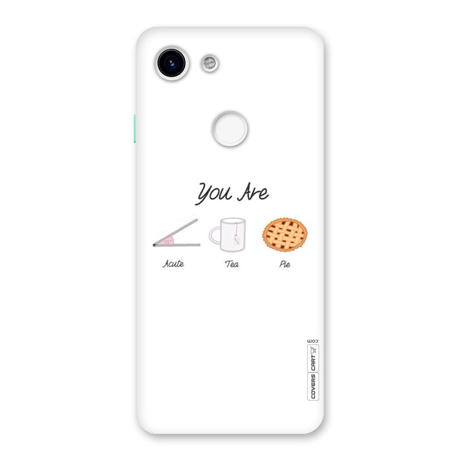 Acute Tea Pie Back Case for Google Pixel 3