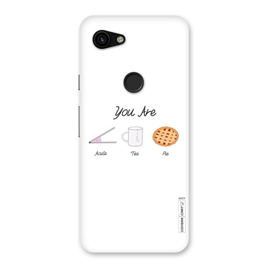 Acute Tea Pie Back Case for Google Pixel 3a
