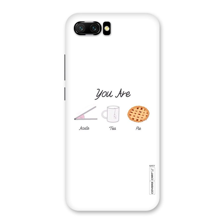 Acute Tea Pie Back Case for Honor 10