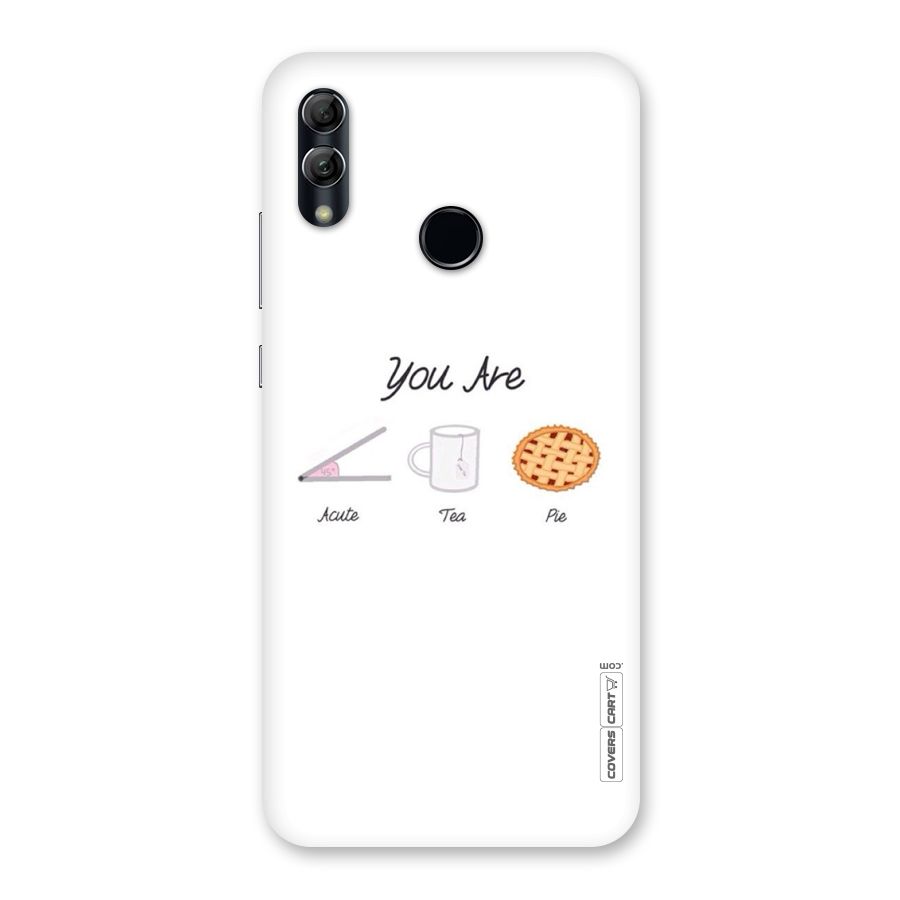 Acute Tea Pie Back Case for Honor 10 Lite