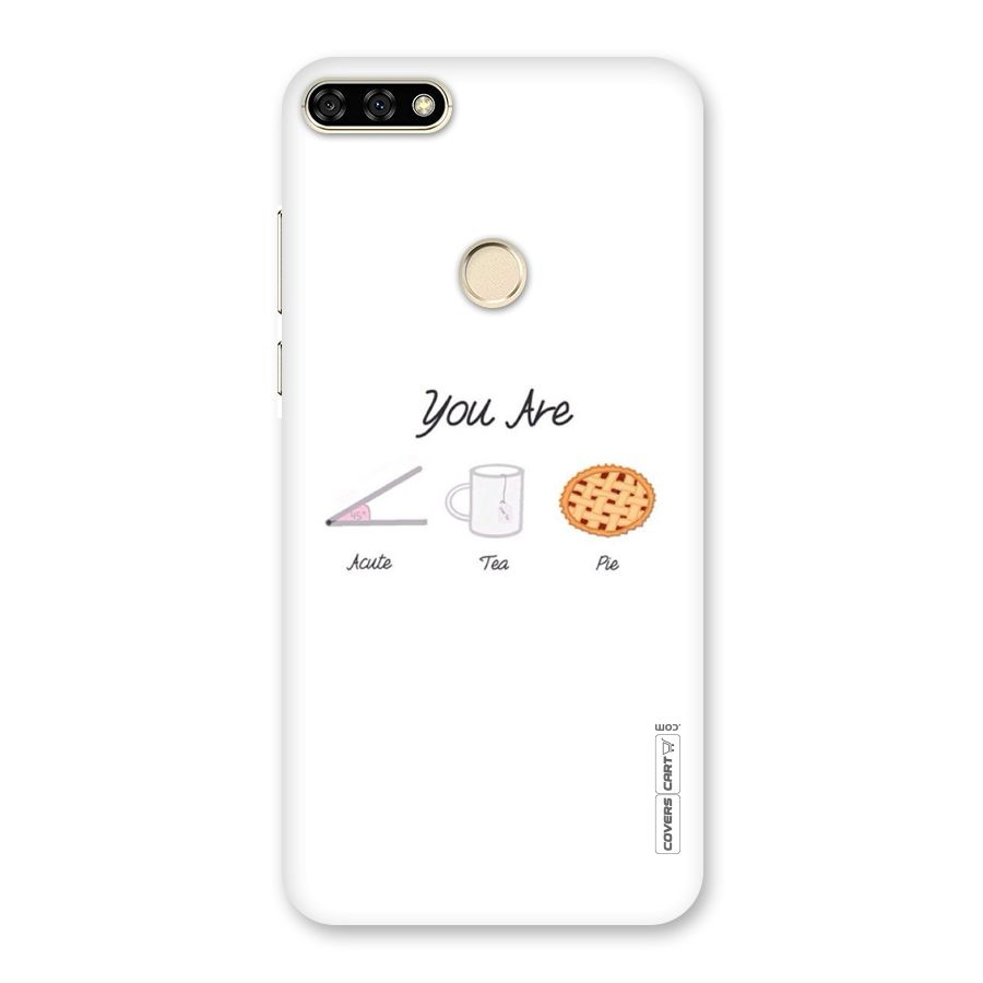 Acute Tea Pie Back Case for Honor 7A