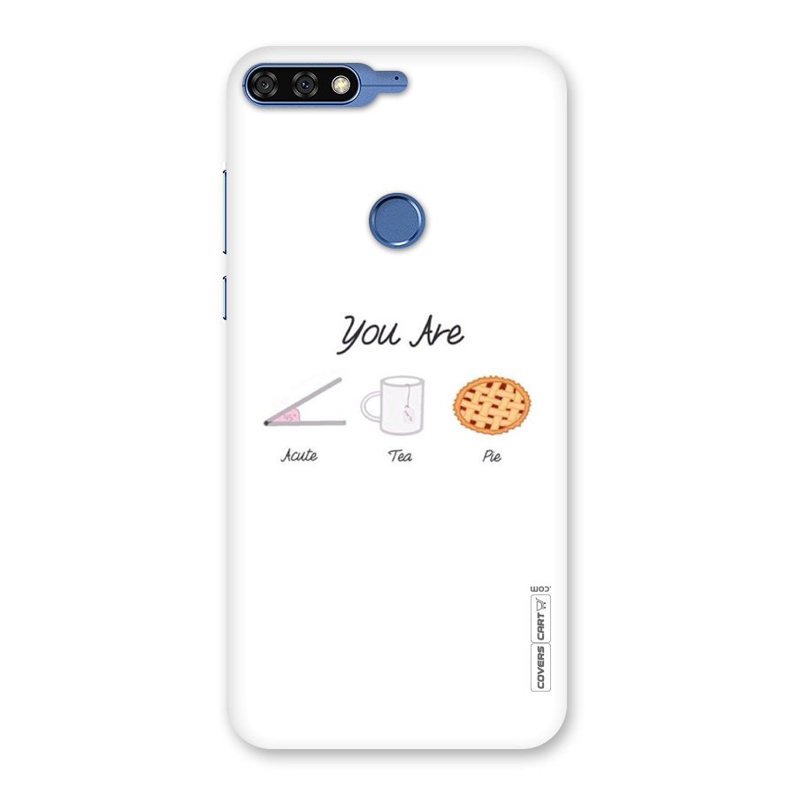Acute Tea Pie Back Case for Honor 7C