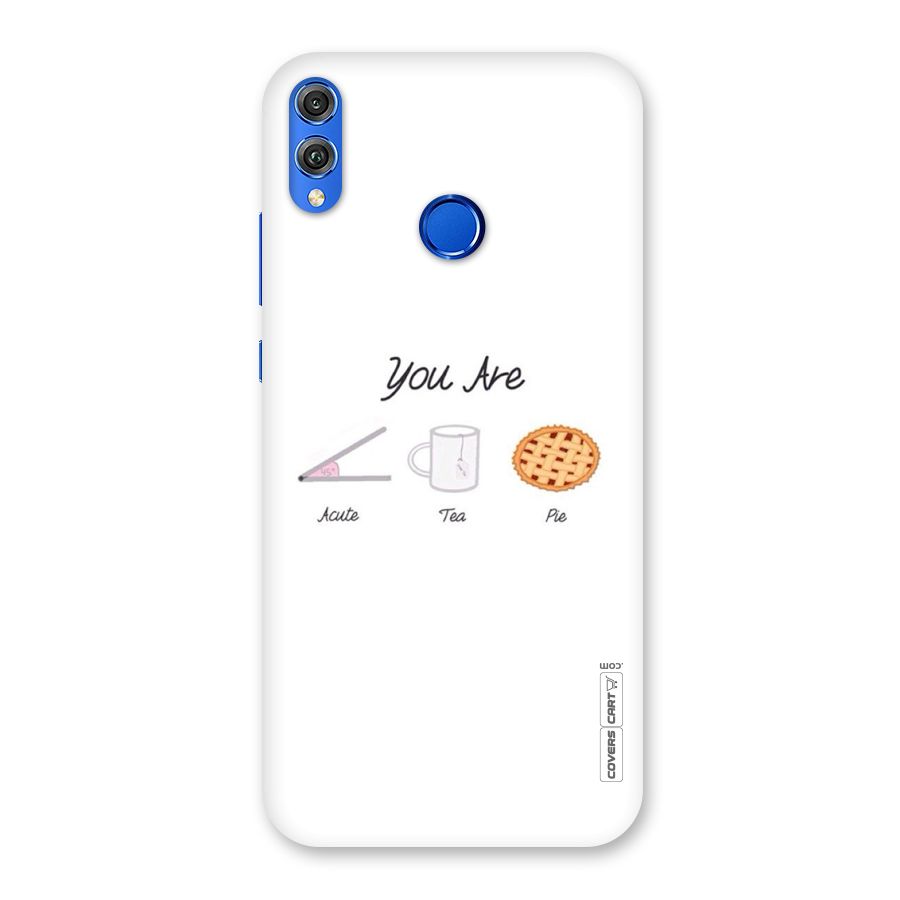 Acute Tea Pie Back Case for Honor 8X