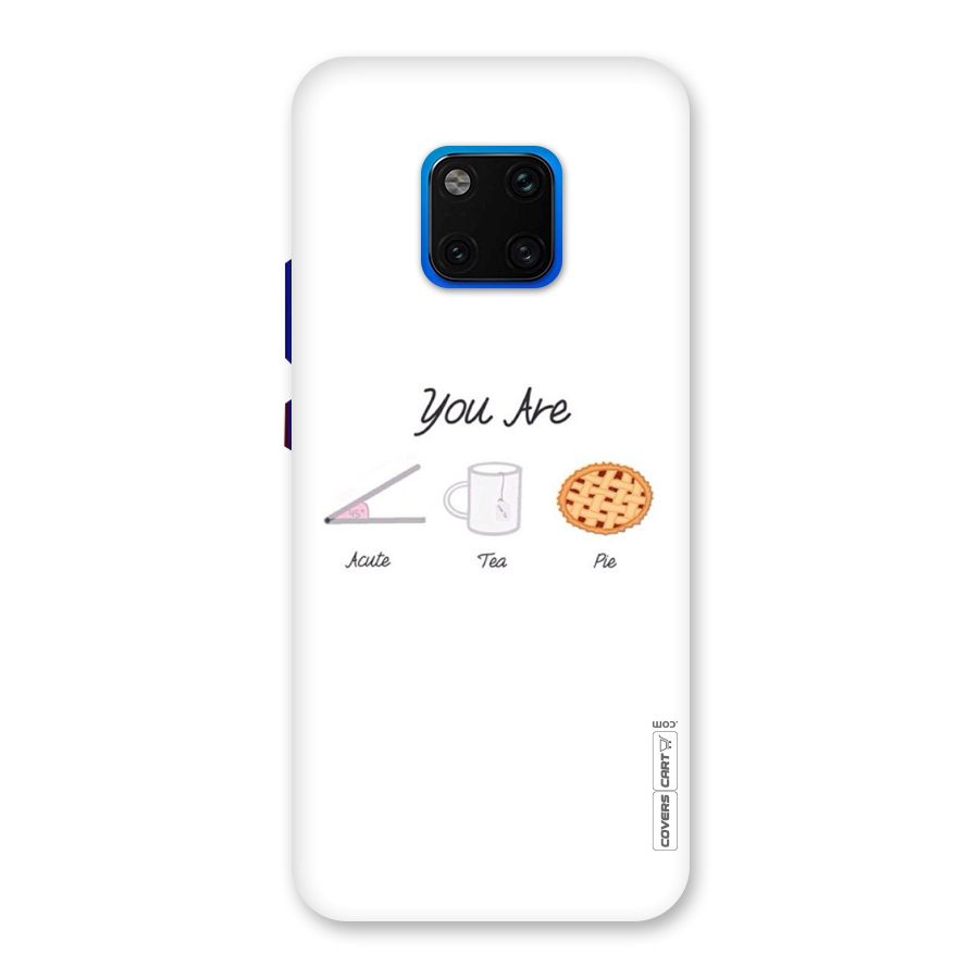 Acute Tea Pie Back Case for Huawei Mate 20 Pro
