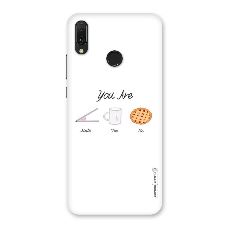 Acute Tea Pie Back Case for Huawei Y9 (2019)