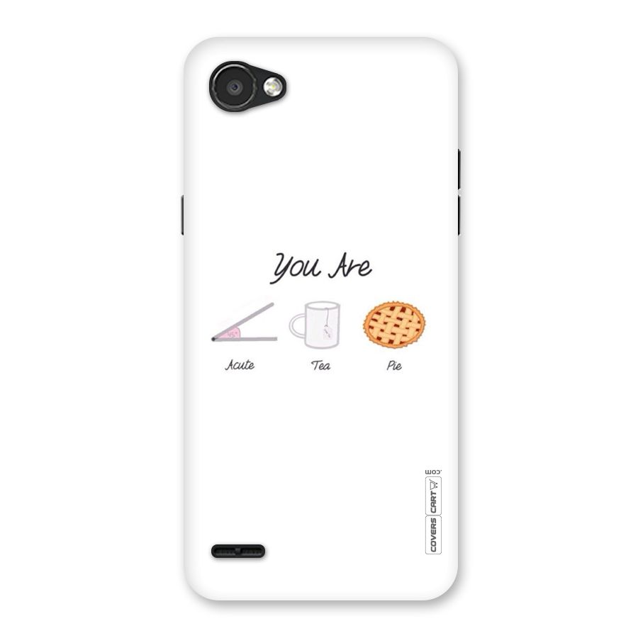 Acute Tea Pie Back Case for LG Q6