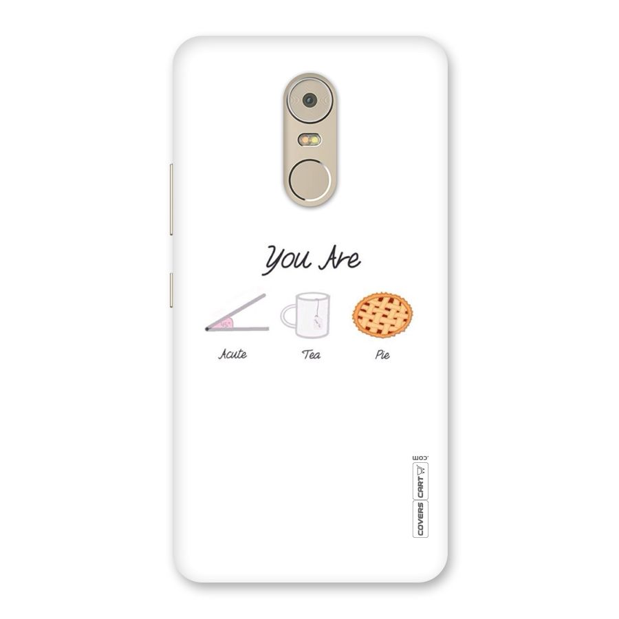 Acute Tea Pie Back Case for Lenovo K6 Note
