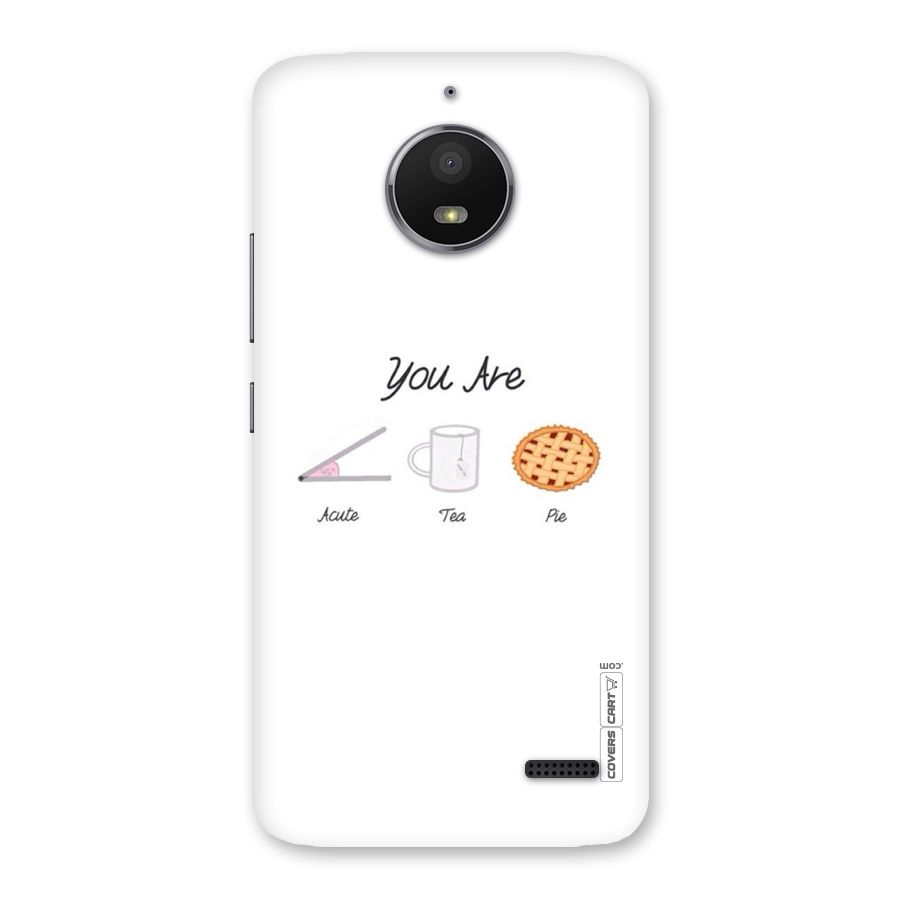 Acute Tea Pie Back Case for Moto E4