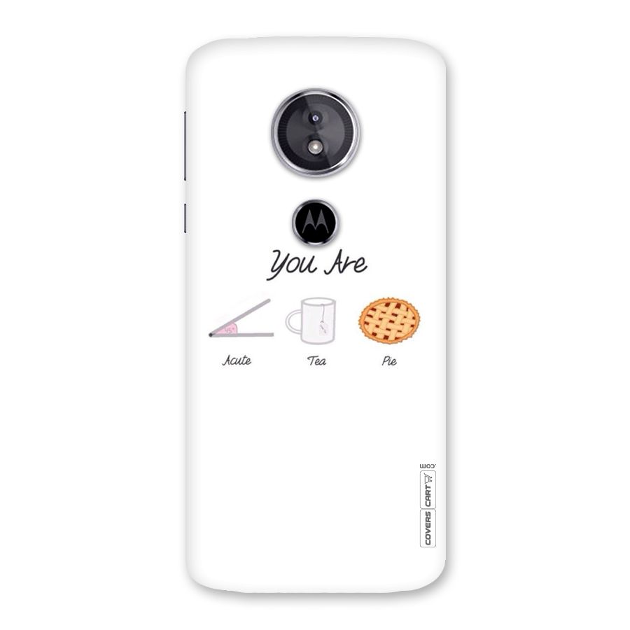 Acute Tea Pie Back Case for Moto E5