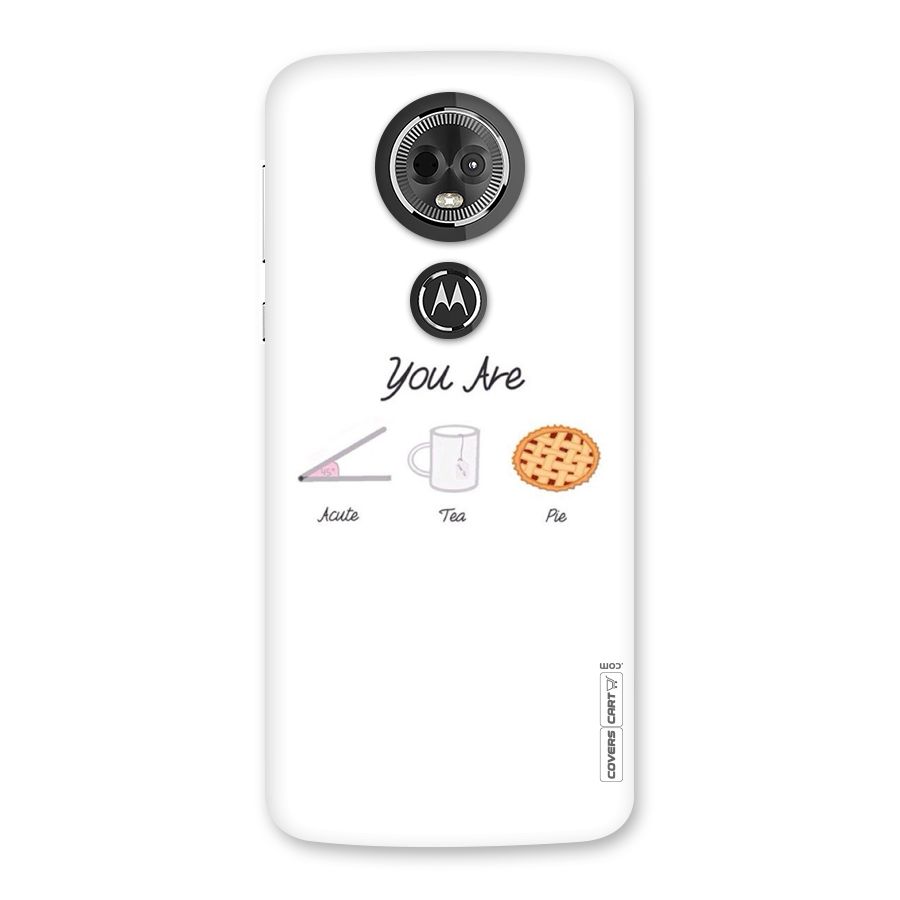 Acute Tea Pie Back Case for Moto E5 Plus