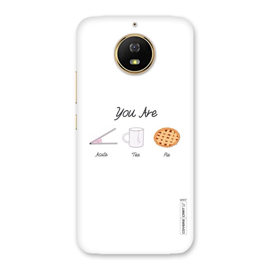 Acute Tea Pie Back Case for Moto G5s