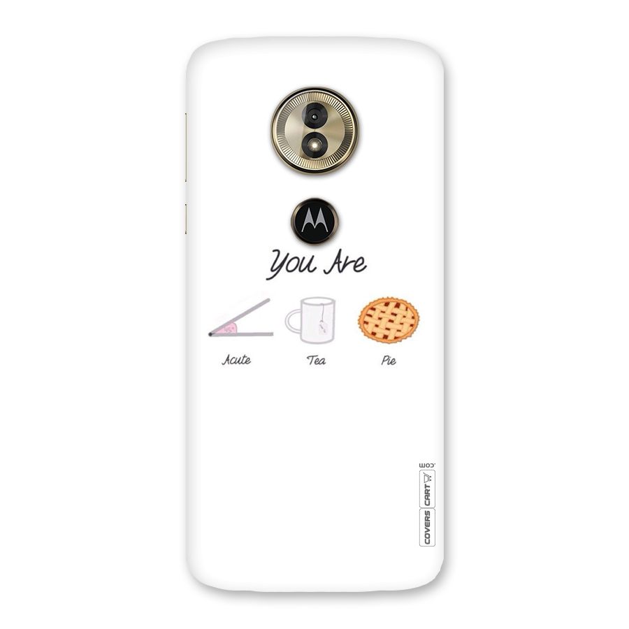 Acute Tea Pie Back Case for Moto G6 Play