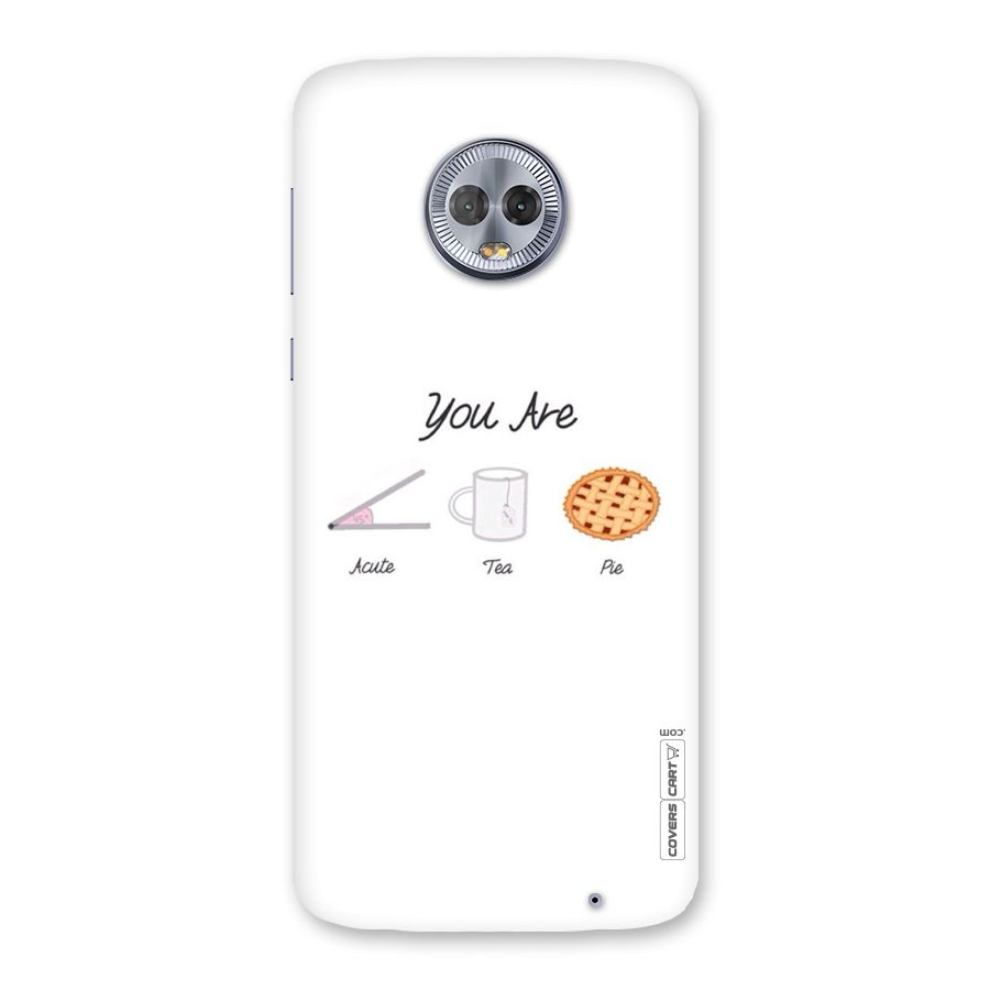 Acute Tea Pie Back Case for Moto G6 Plus