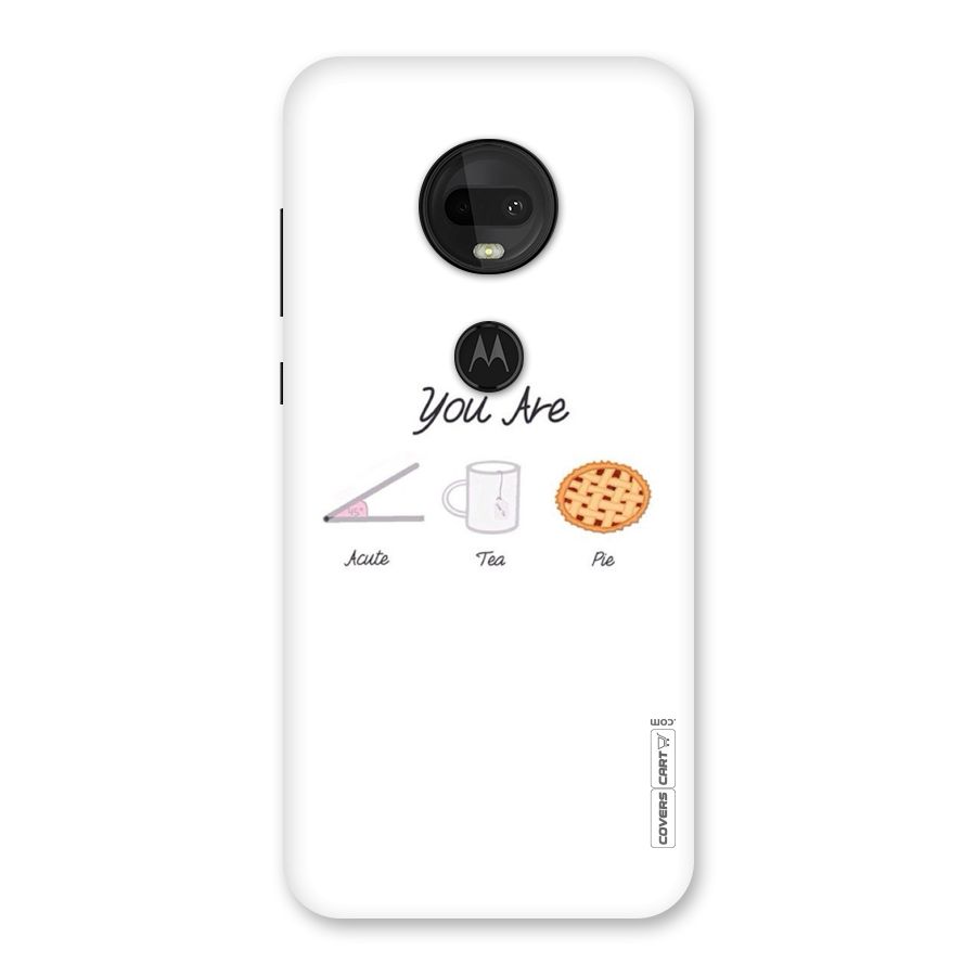 Acute Tea Pie Back Case for Moto G7