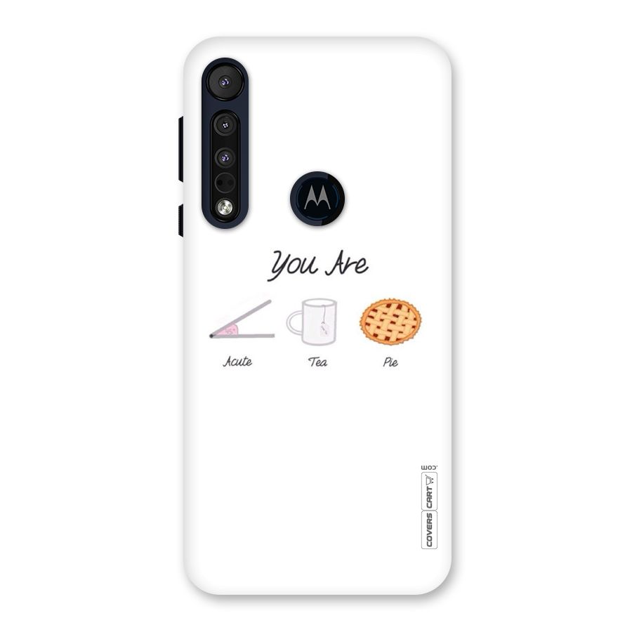 Acute Tea Pie Back Case for Motorola One Macro