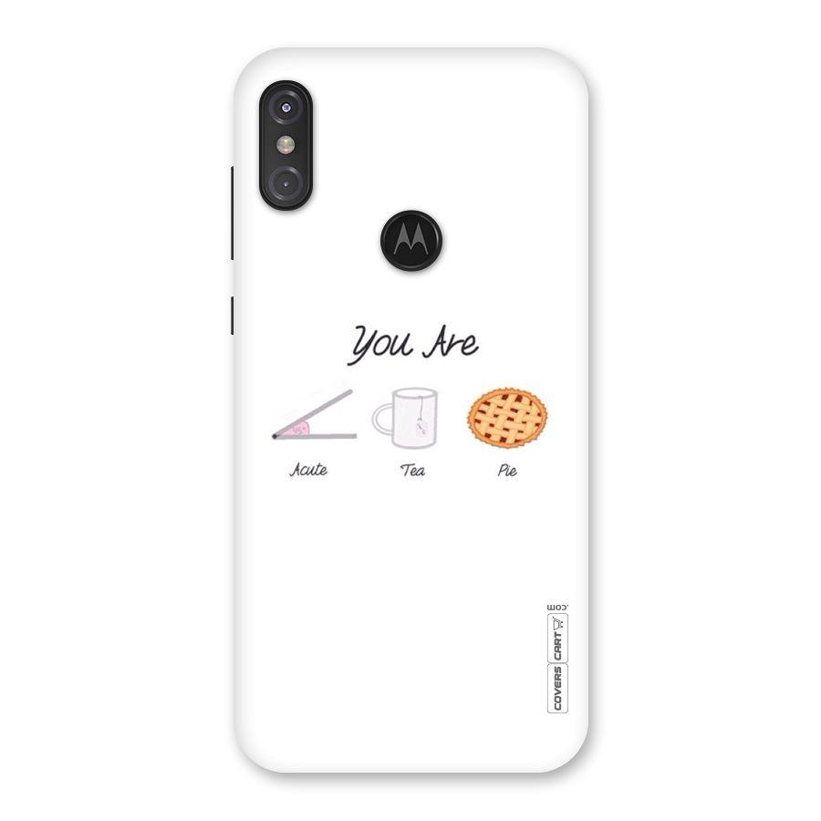 Acute Tea Pie Back Case for Motorola One Power