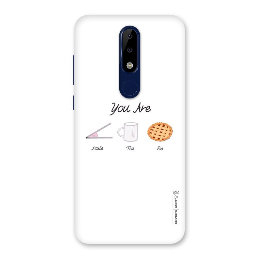 Acute Tea Pie Back Case for Nokia 5.1 Plus