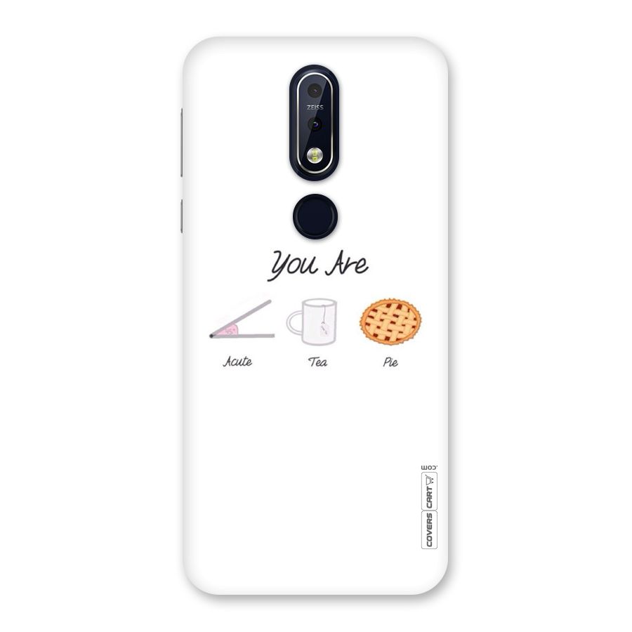 Acute Tea Pie Back Case for Nokia 7.1