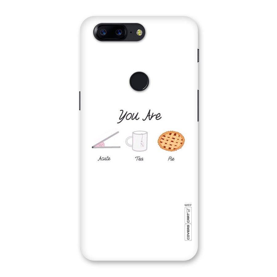 Acute Tea Pie Back Case for OnePlus 5T