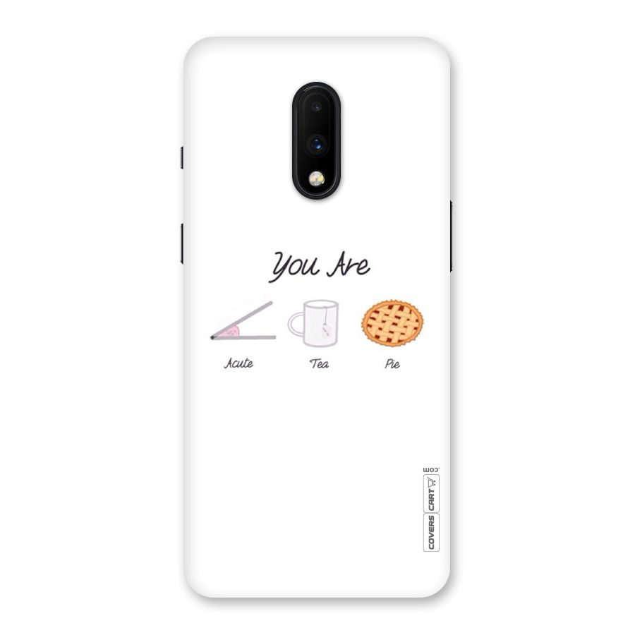 Acute Tea Pie Back Case for OnePlus 7