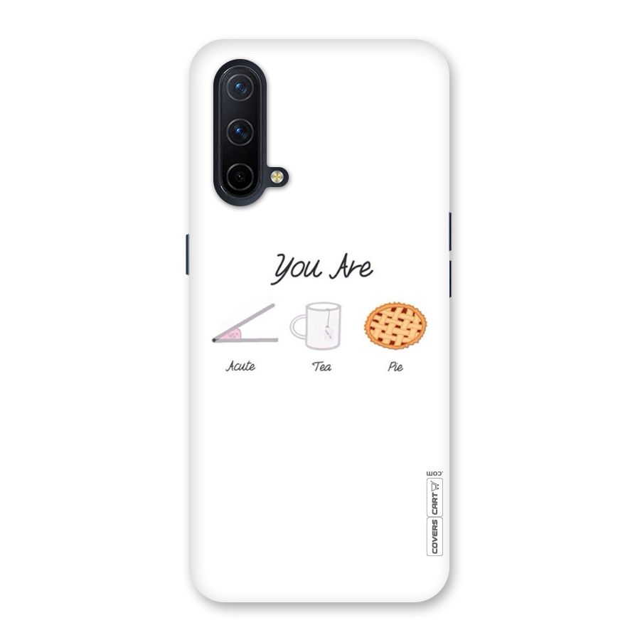 Acute Tea Pie Back Case for OnePlus Nord CE 5G