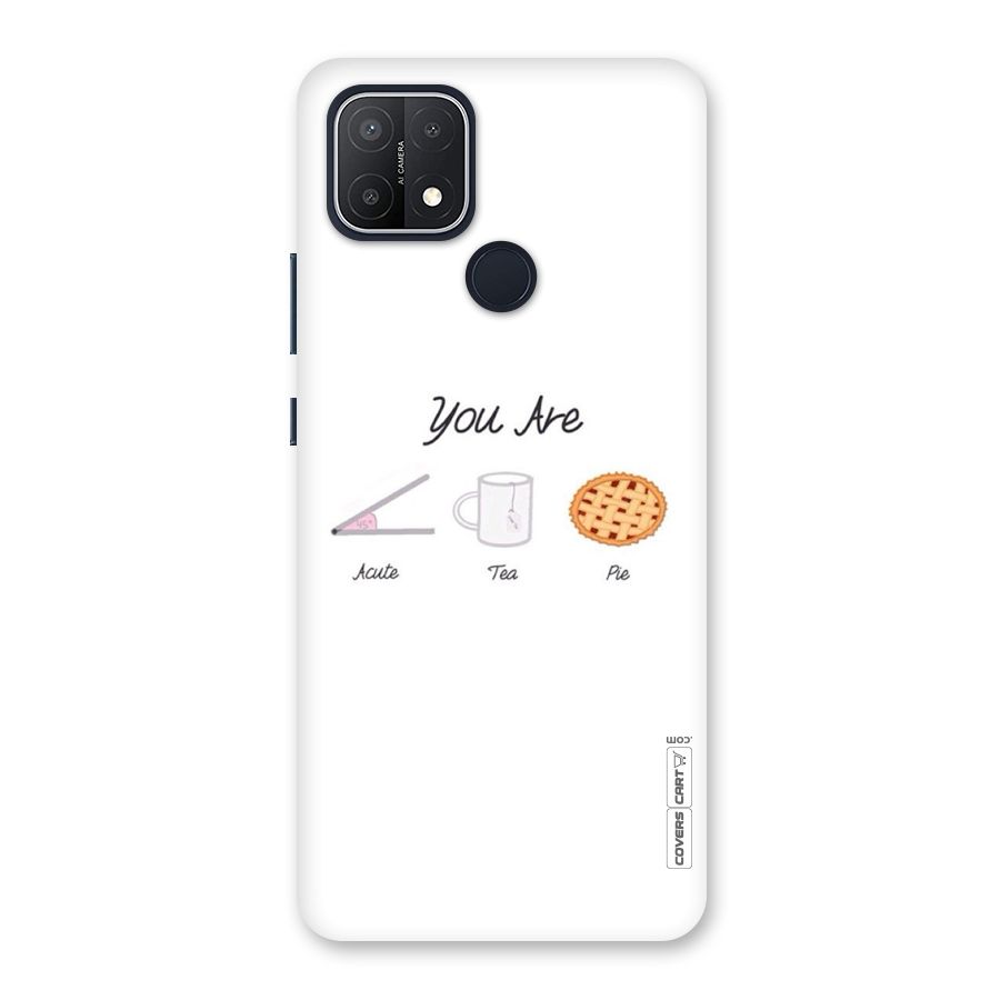 Acute Tea Pie Back Case for Oppo A15