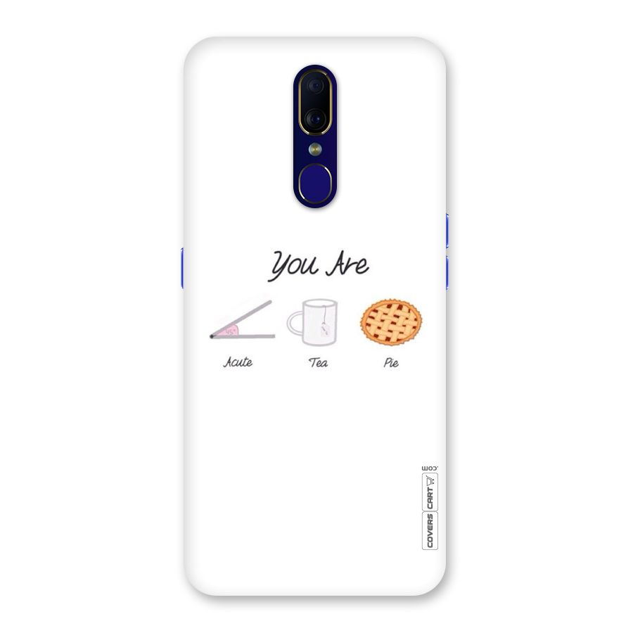 Acute Tea Pie Back Case for Oppo A9