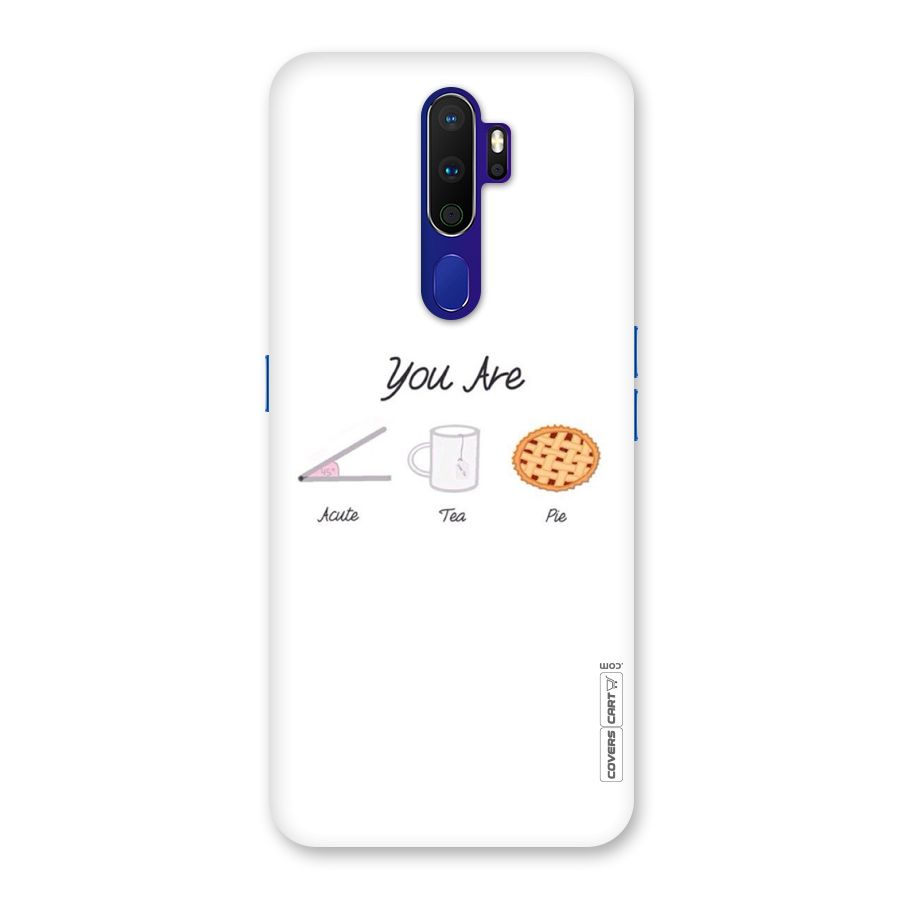 Acute Tea Pie Back Case for Oppo A9 (2020)
