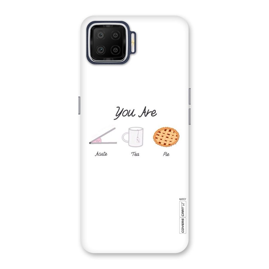 Acute Tea Pie Back Case for Oppo F17