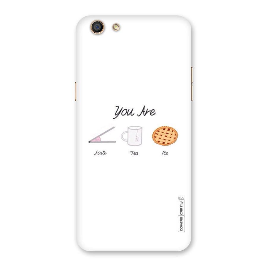 Acute Tea Pie Back Case for Oppo F3