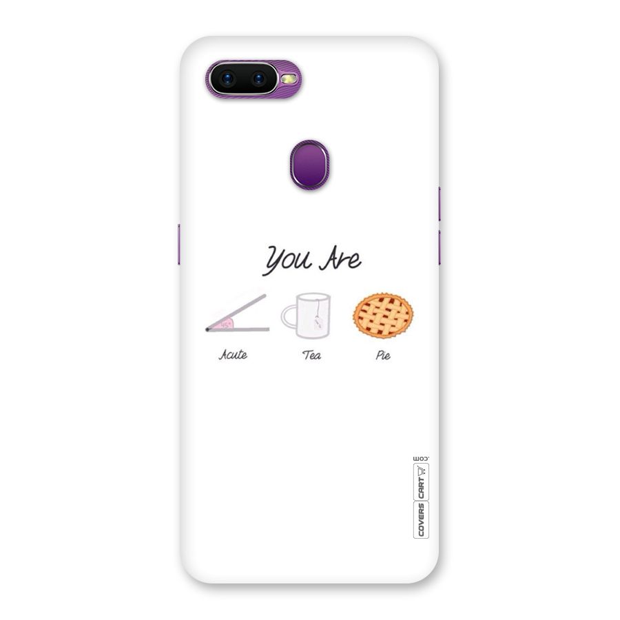 Acute Tea Pie Back Case for Oppo F9