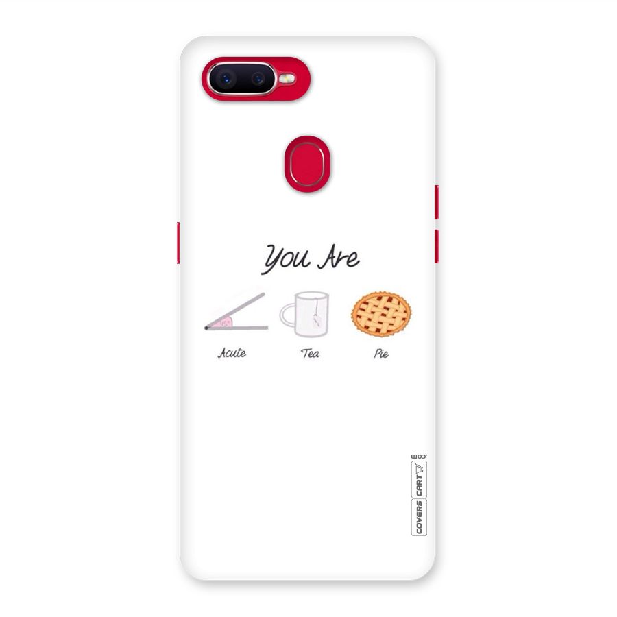 Acute Tea Pie Back Case for Oppo F9 Pro
