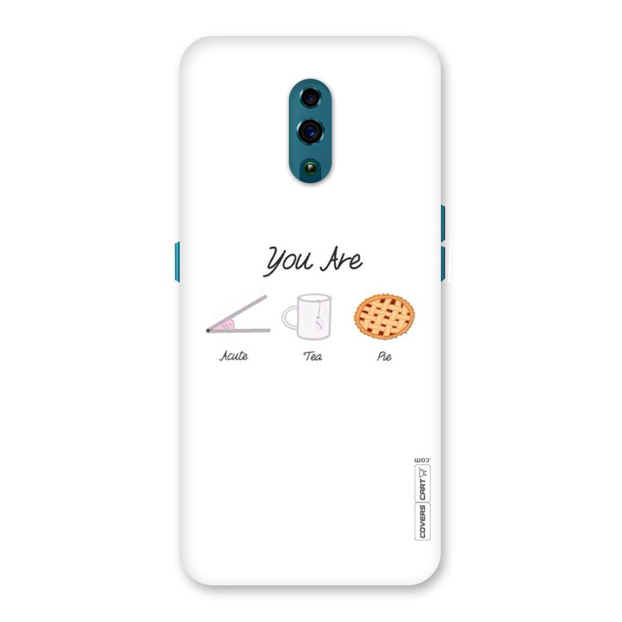 Acute Tea Pie Back Case for Oppo Reno