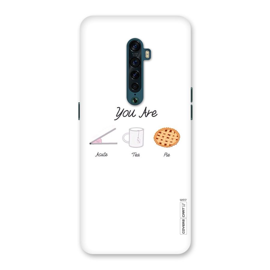 Acute Tea Pie Back Case for Oppo Reno2