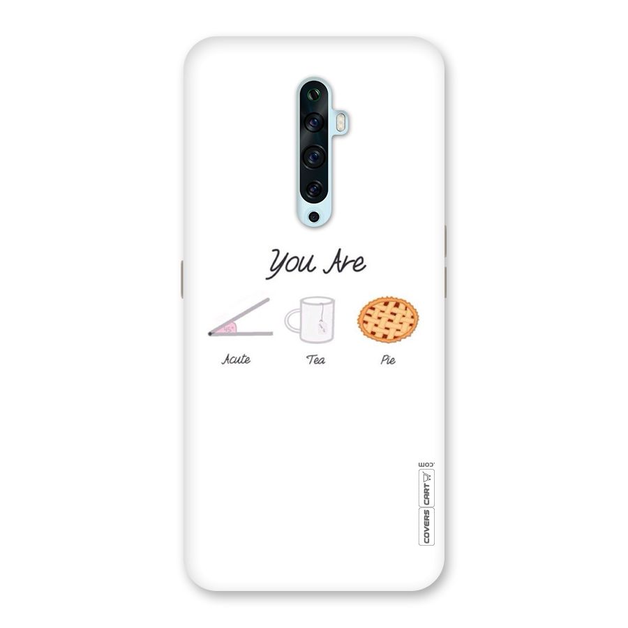 Acute Tea Pie Back Case for Oppo Reno2 Z