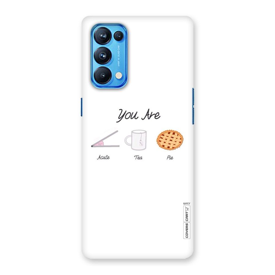 Acute Tea Pie Back Case for Oppo Reno5 Pro 5G