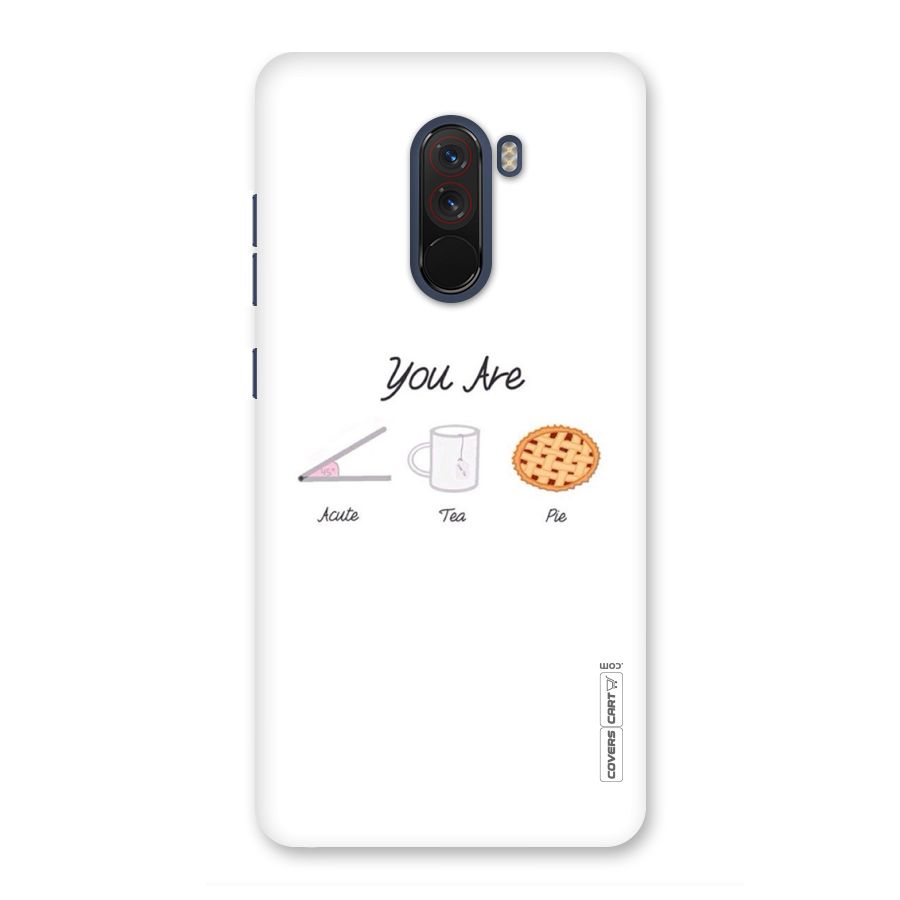 Acute Tea Pie Back Case for Poco F1