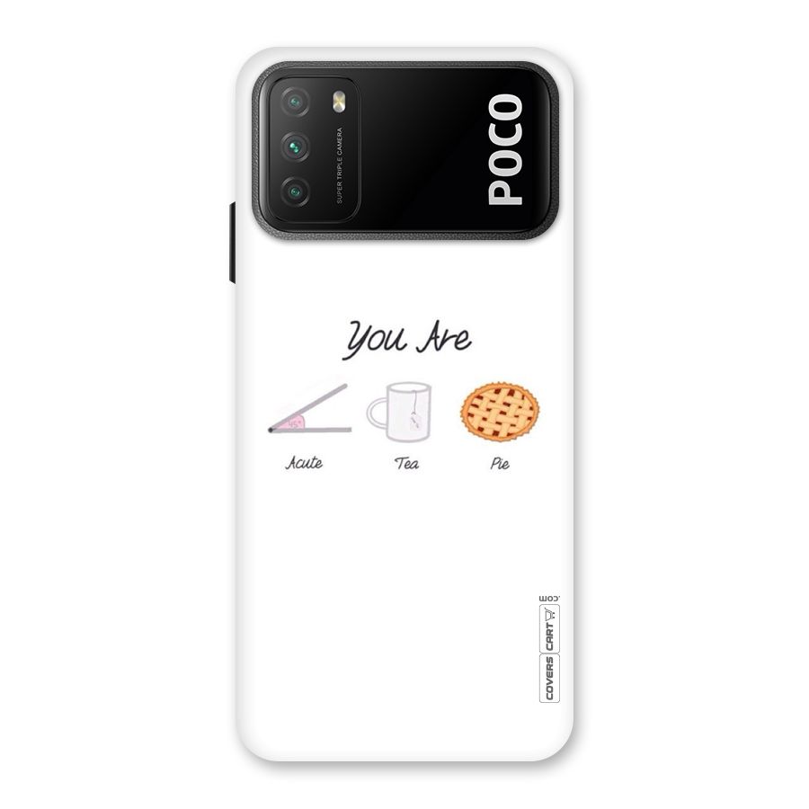 Acute Tea Pie Back Case for Poco M3