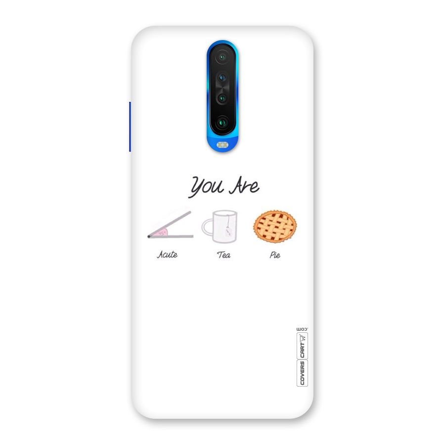 Acute Tea Pie Back Case for Poco X2