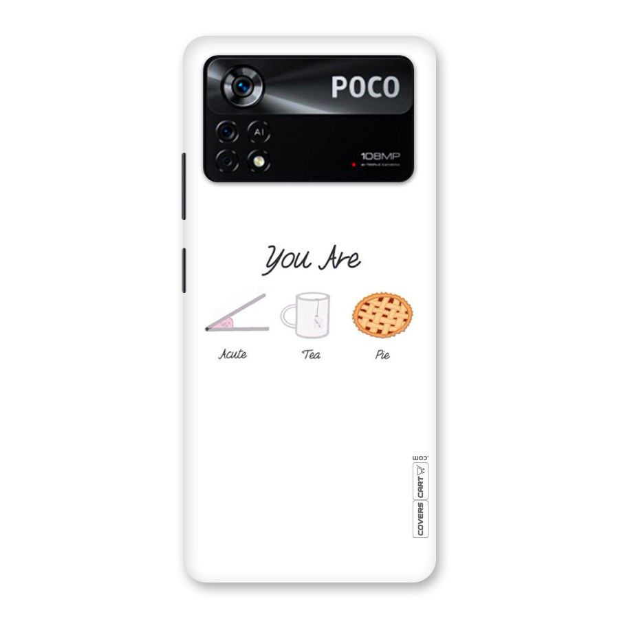 Acute Tea Pie Back Case for Poco X4 Pro 5G