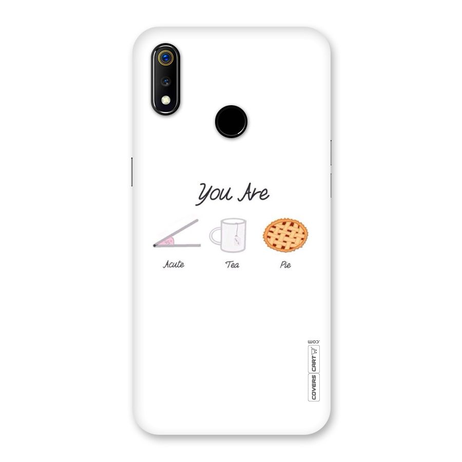 Acute Tea Pie Back Case for Realme 3