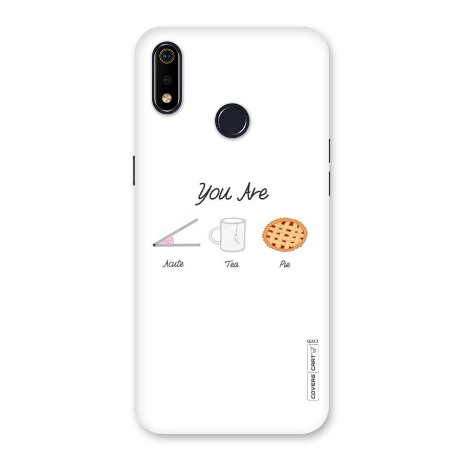 Acute Tea Pie Back Case for Realme 3i
